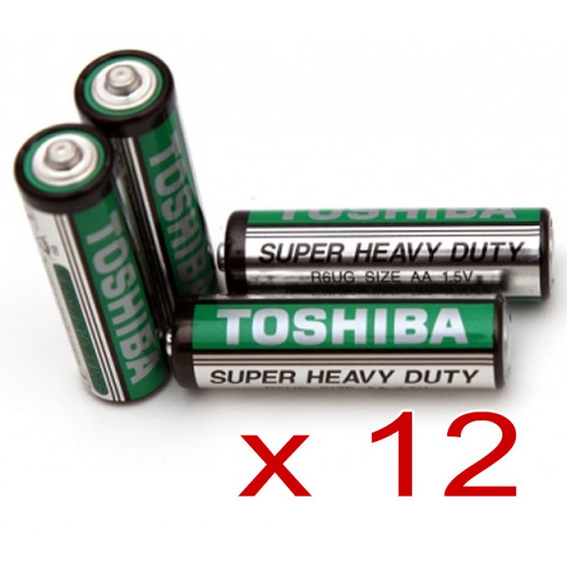 Batteries AA Super Heavy Duty Toshiba - 12 Pack